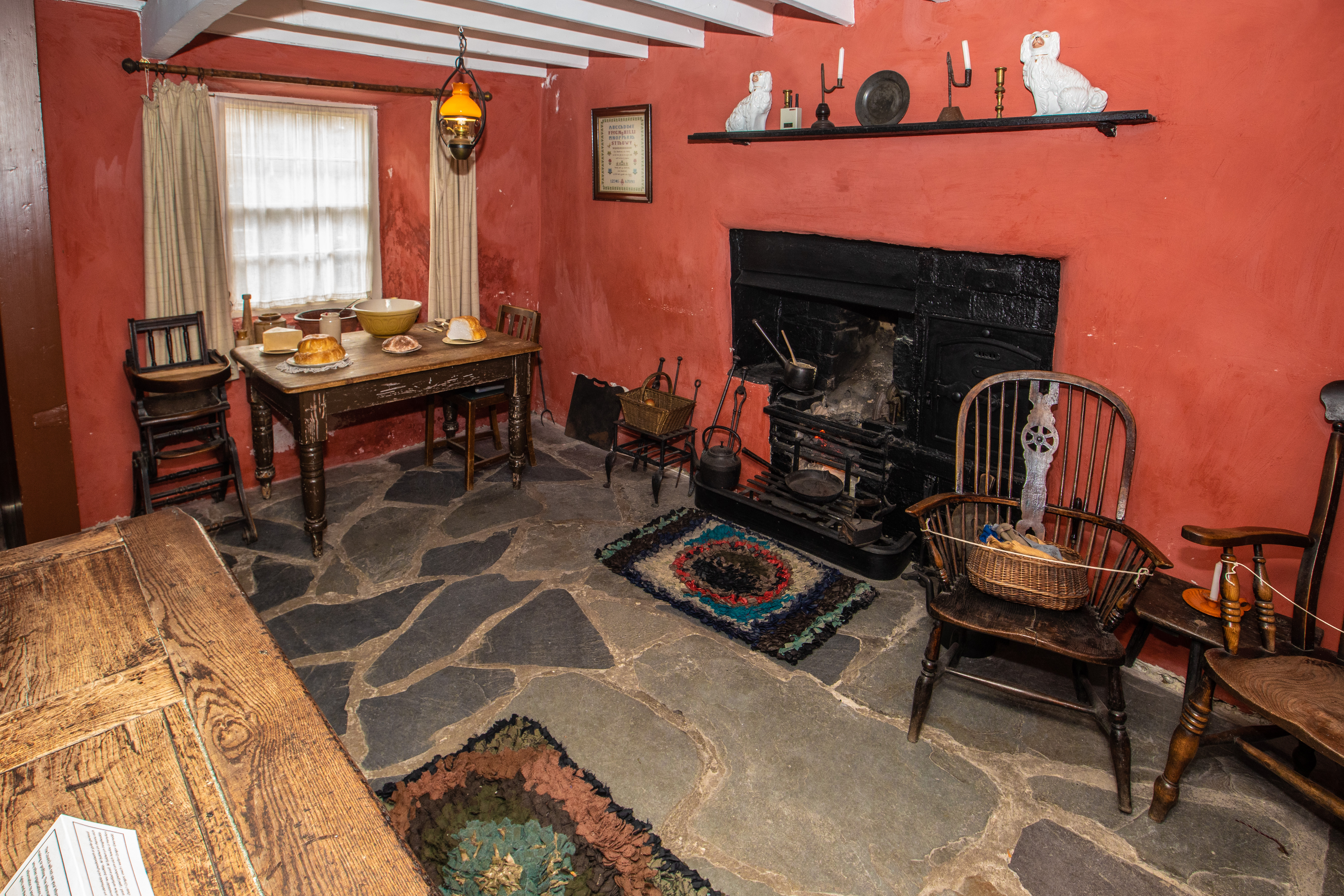 Inside Highgate kitchen area showing the original range